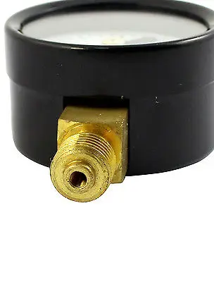Черный корпус 1/8PT мужской резьбовой 0-1.6Mpa Пневматический Манометр воздуха