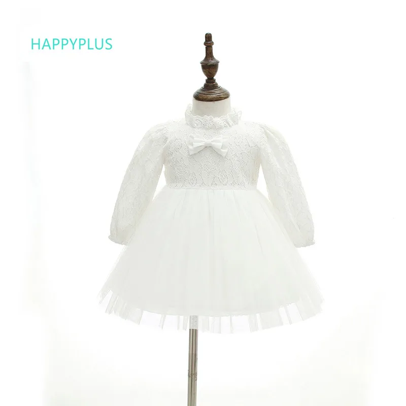 HAPPYPLUS с длинными рукавами рождественское платье для детей маленьких девочек