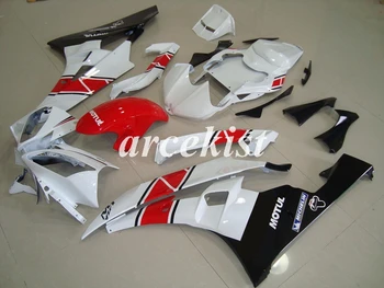 

4 Gifts New ABS Injection Mold Motorcycle Full Fairings Kit Fit For YAMAHA YZF-R6 2006 2007 R6 06 07 bodywork set Red white