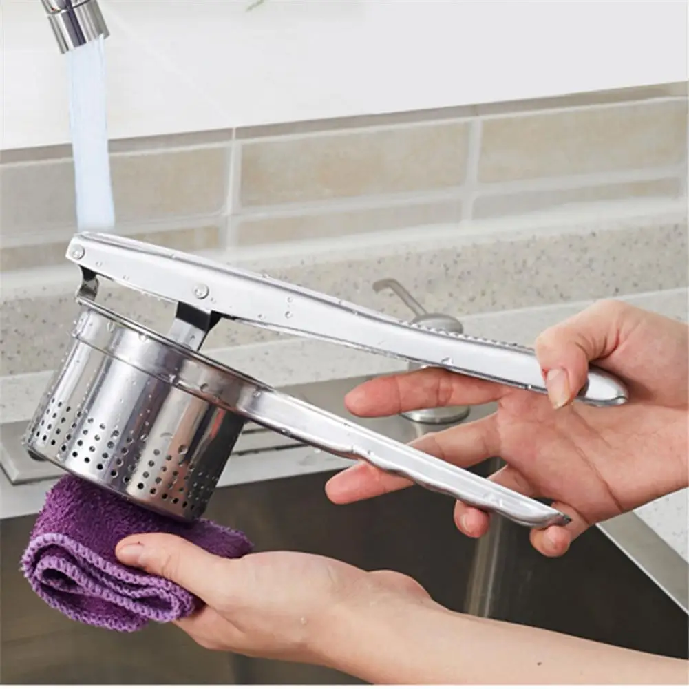 Mashed Potatoes Masher Heavy Duty Stainless Steel Potato Masher and Ricer for Puree Gnocchi Fruit Juicer