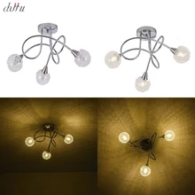 Современные 3 головки люстры Светодиодные хрустальные люстры, светильник для гостиной люстра для спальни подвесное освещение потолок