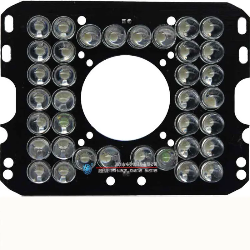 SD-IR836F ИК светодиодный доска 36 светодиодный 8 мм 850nm инфракрасный лазерный диод прожектор совета для ИК-камера видеонаблюдения 45 градусов 8 мм объектив