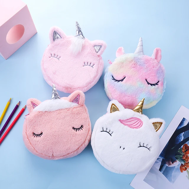 New Kid Embroidery Unicorn Plush Crossbody Purses and Handbags Little Girls  Rainbow Fluffy Purse Cute Cartoon Furry Shoulder Bag - AliExpress