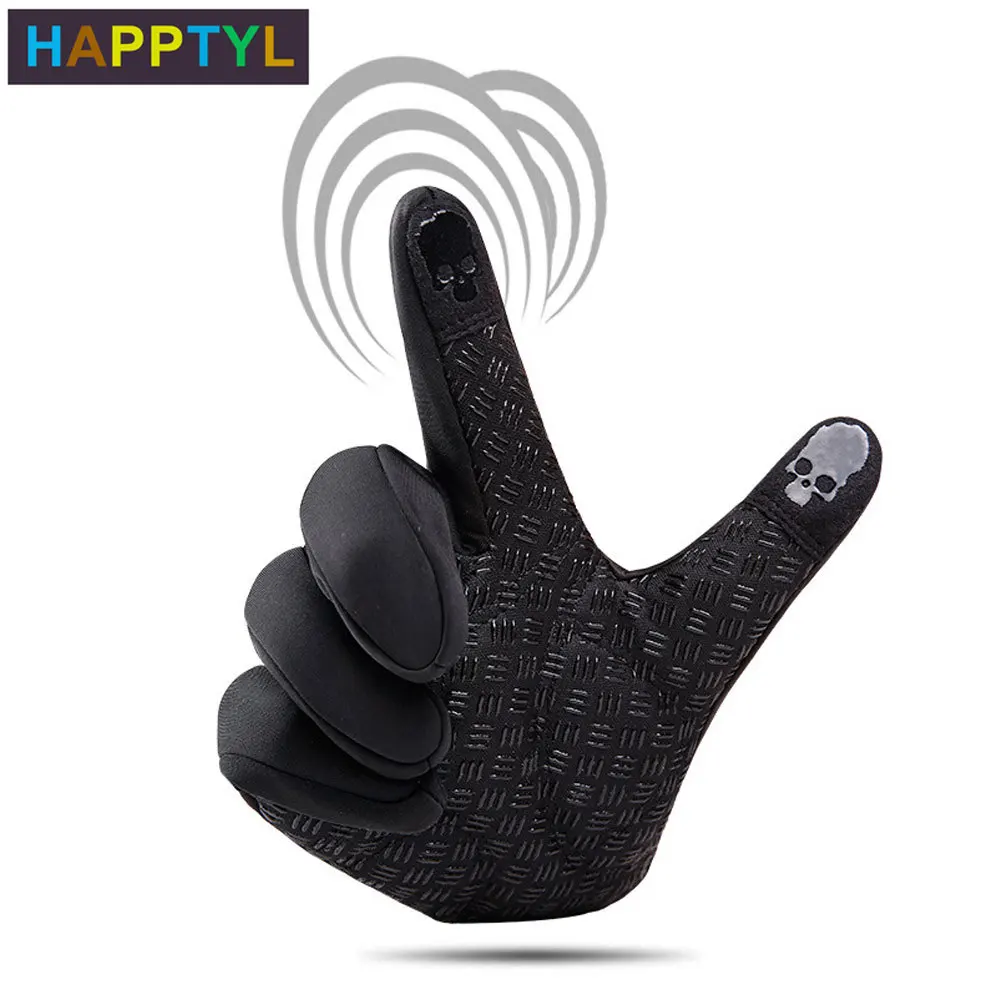 HAPPTYL 1 пара зимние мужские и женские перчатки для сенсорного экрана