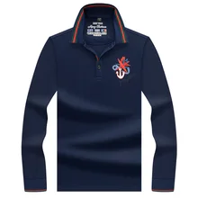 6 цветов 3D вышитая рубашка поло мужская хлопок сплошной цвет поло Новое поступление мужские повседневные деловые поло 8910