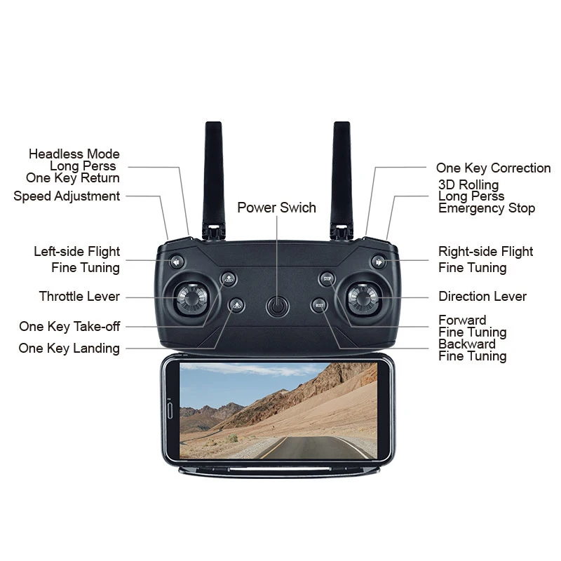 E68 WiFi FPV Foldable Profissional Drone with 4K Camera Optical Flow Wide Angle Aerial Video RC Quadcopter Aircraft Quadrocopter E68 WiFi FPV Foldable Profissional Drone with 4K Camera Optical Flow Wide Angle Aerial Video RC Quadcopter Aircraft Quadrocopter