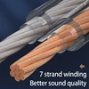 cable Audio hi-fi sans oxygène, câble de haut-parleur en cuivre pur pour voiture