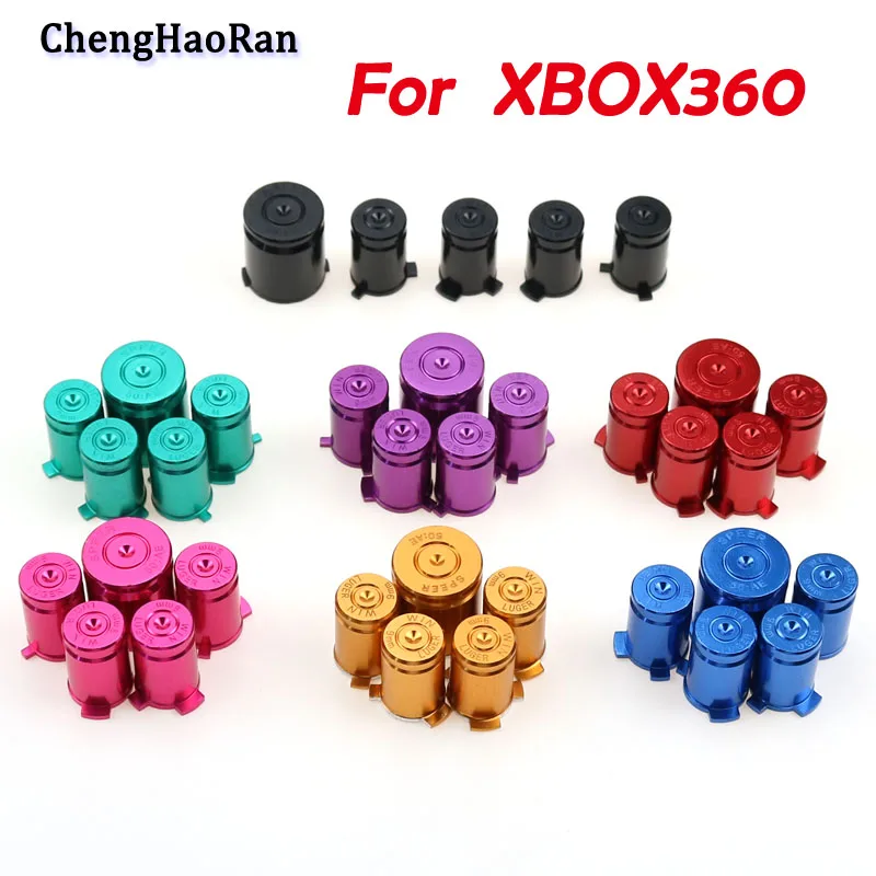 

7 colors For XBOX360 metal keys, metal bullet keys, ABXY key set of 5 pieces