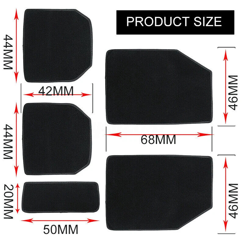 Бархатные универсальные 5X автомобильные коврики, ковер, всепогодный, полный, подходит для грузовика, внедорожника
