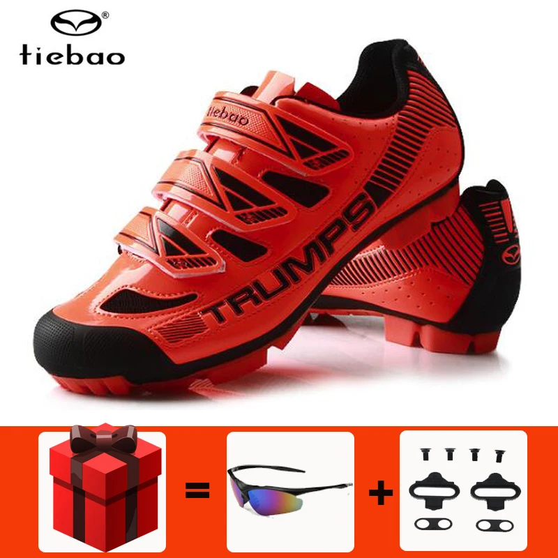 TB-1688 Tiebao велосипедная обувь sapatilha ciclismo mtb дышащая обувь для гонок на горном велосипеде мужские кроссовки самозакрывающаяся Спортивная велосипедная обувь - Цвет: TB-1688