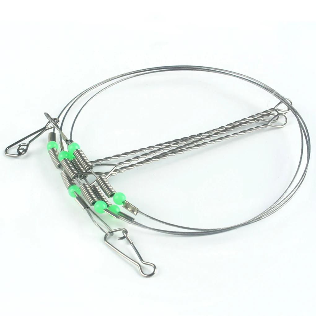 Stainless Steel Fishing Rigs Wire Leader Rope Line Swivel String Hooks Balance Bracket Fishing Tackle Accessorie