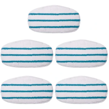 

5 Pack superfine fiber Steam Mop Pads Cleaning Cloths for PurSteam ThermaPro 10-In-1 High Water Absorption Mop