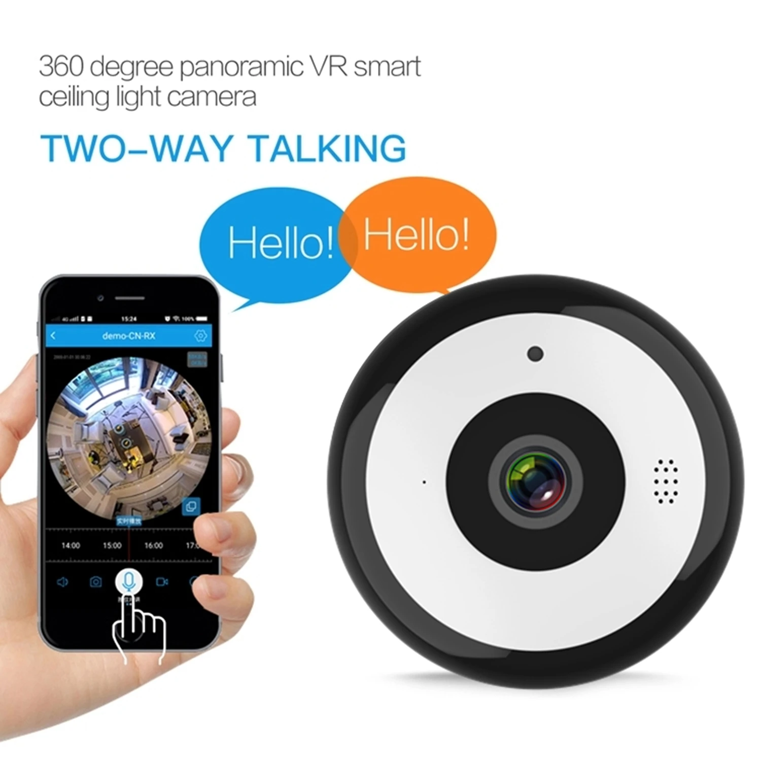 HD 360 градусов Wifi камера панорамная широкоугольная Мини Cctv камера Smart IPC Беспроводная рыбий глаз IP камера P2P 1080P HD Домашняя безопасность