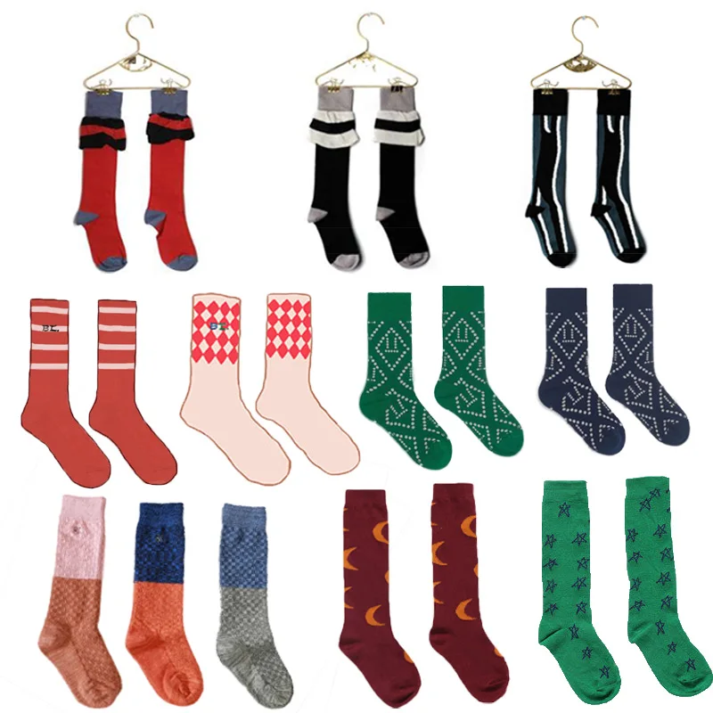 Tube Socks Bebes Girls Knee-High Kids Newborn Toddler Baby Winter Cotton Autumn Geometric