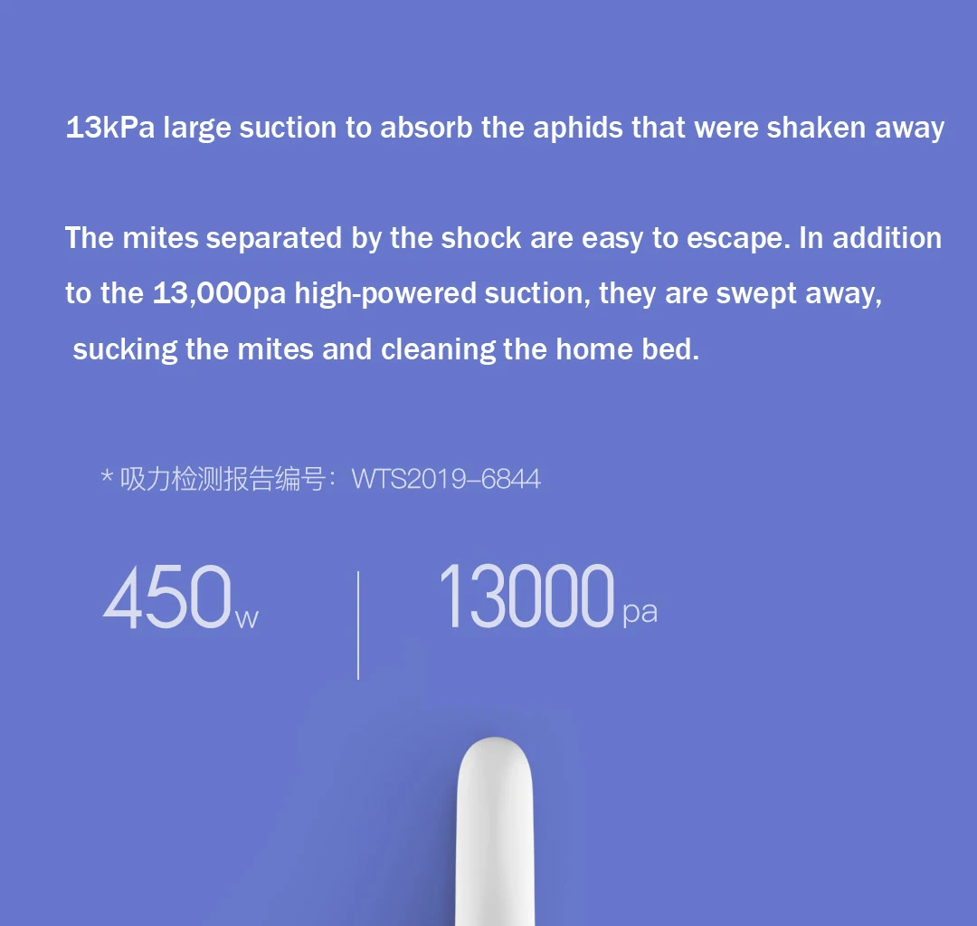Xiaomi Mijia Deerma пылесос, уничтожающий бельевых клещей очиститель ручной фонарь и тепловой шок УФ лампа удаляет клещи сильный всасывающий очиститель