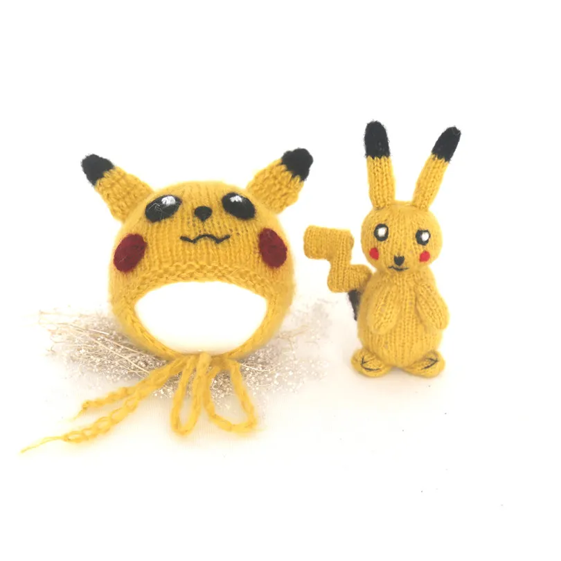 Amigurumi животное капот игрушка новорожденный шляпа реквизит для фотосъемки