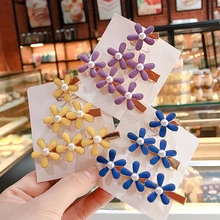 3 шт./компл. аксессуары для волос для девочек Нежные яркие цвета цветок заколка для волос для женщин модные шпильки повязка на голову заколки для волос ювелирные изделия