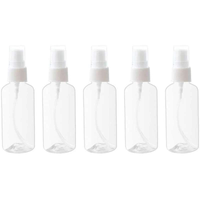 

80Ml Transparent Empty Spray Bottle Refillable Plastic Container, Empty Cosmetic Container-50Pcs