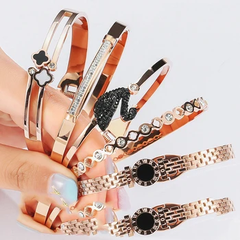 

30 Pcs/lot fashion women stainless steel bangles jewelry wholesale 1029-16