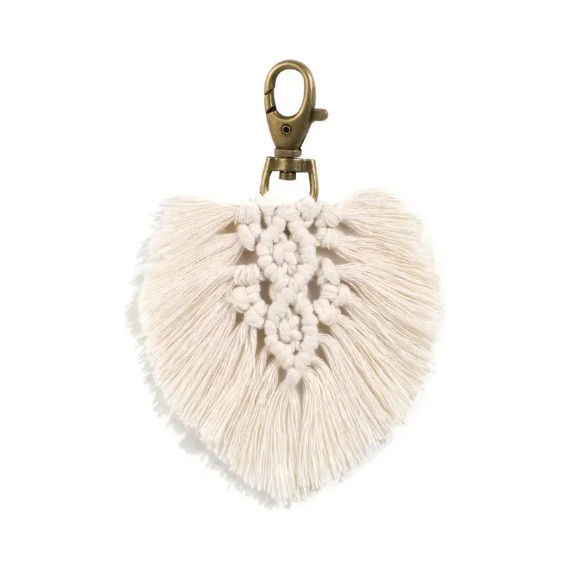 Брелок для женских ключей кольцо автомобильных с кисточками женская модель