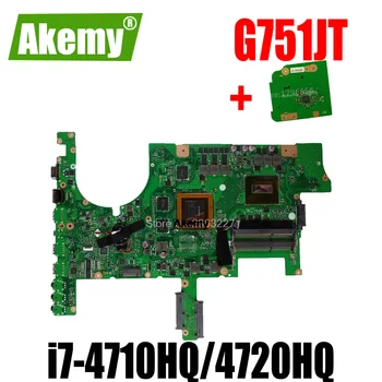 

send board+G751JT Motherboard GTX970M 3GB i7-4710HQ/4720HQ For Asus G751JY G751J Laptop motherboard G751JT Mainboard
