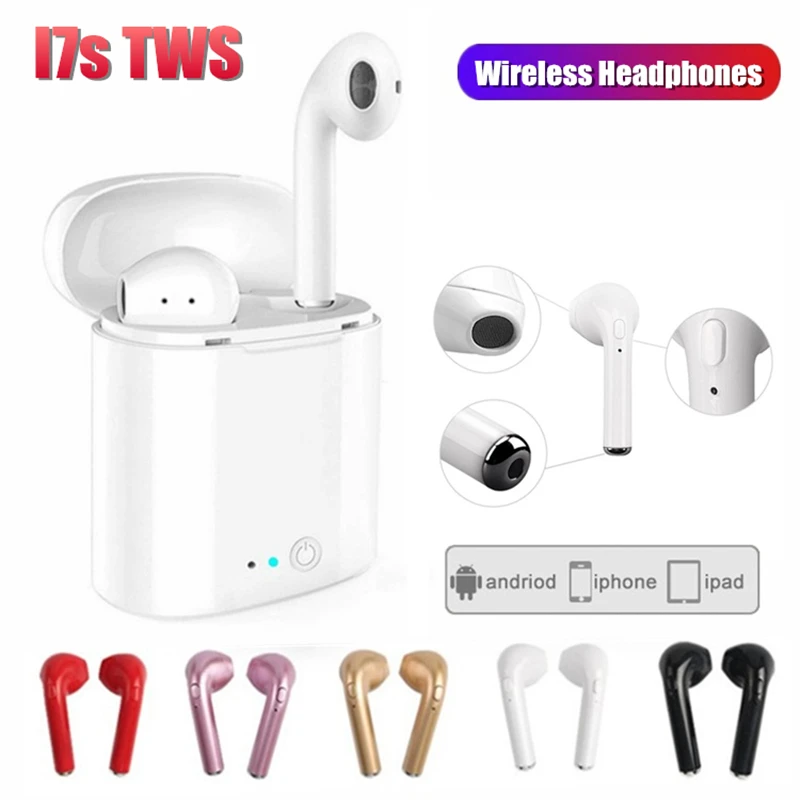 Беспроводные наушники i7s Tws Bluetooth 5 0 спортивные беспроводная гарнитура с