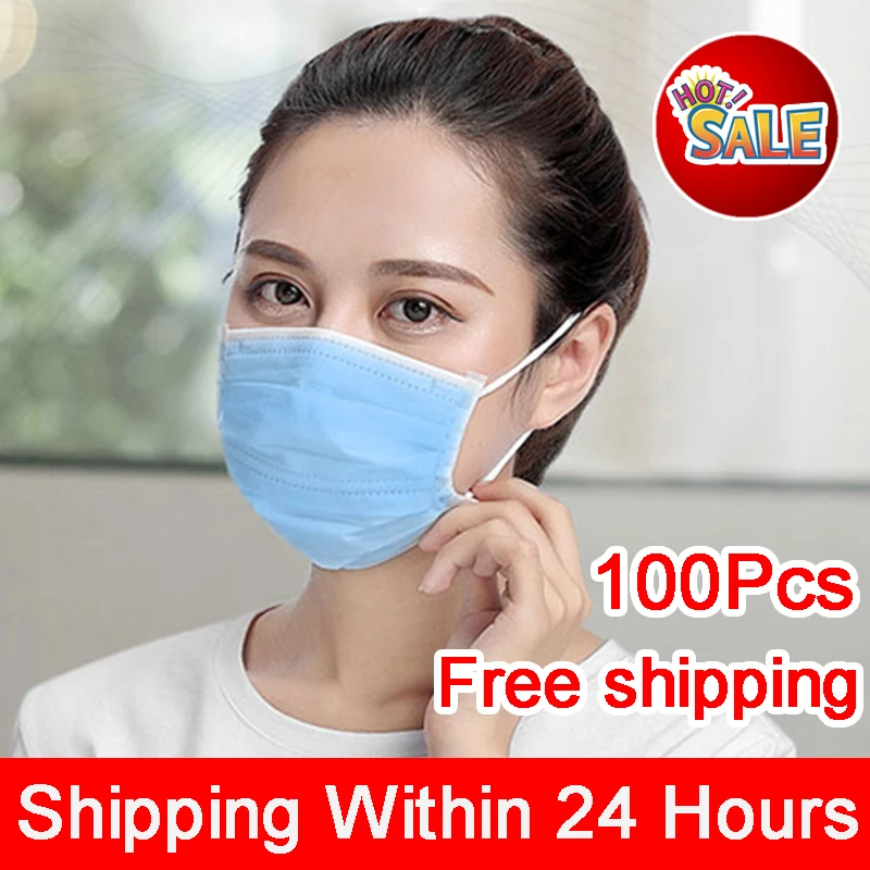 

100Pcs 2020 News Anti-virus dust-proof disposable face mask comfortable mask mouth respirator health Free shipping