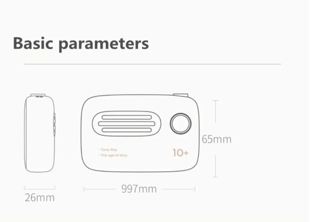 Xiaomi Ретро мобильный мощность 10000 мАч USB двухпортовый Выход цифровой дисплей мощность компактный и портативный можно носить в самолете