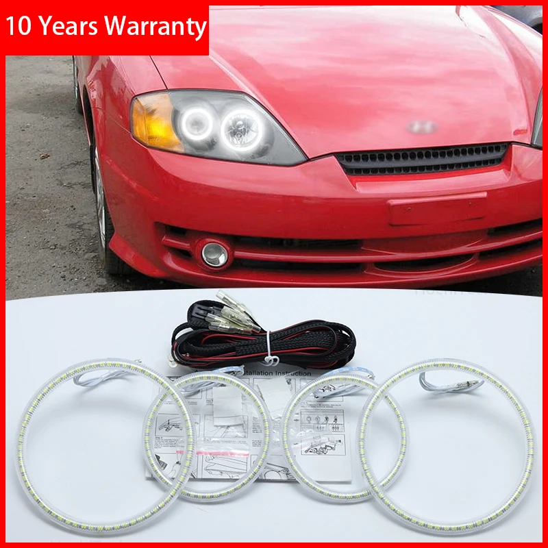 

Для Hyundai Tiburon 2003 2004 2005 2006 превосходные глаза ангела ультра яркие smd комплект светодиодов «глаза ангела» глаза ангела комплект кольца ореола