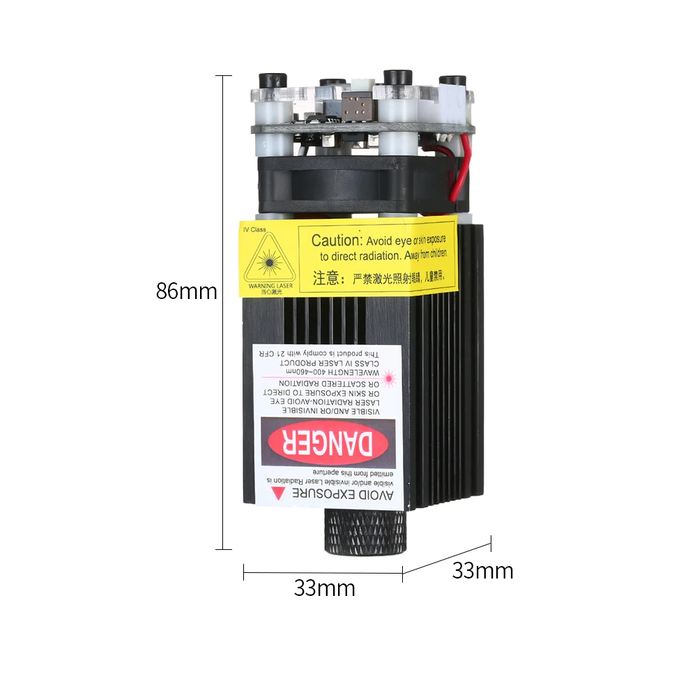 300 mw/500 mw/1600 mw/2500 mw/5500 mw EleksMaker 405-445NM синий лазерный модуль 2,54-3 P ttl/PWM модуляция для DIY лазерного гравера