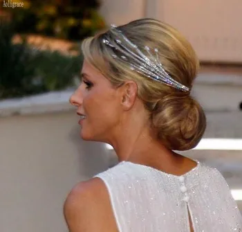 

CZ Zircon Cubic Zirconia Princess Charlene Wedding Tiaras and Crowns for Women Prom Quinceanera Birthday Hair Accessories