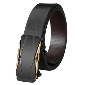 

Upgraded version of the new toothless automatic buckle belt men's leather belt cowhide fashion casual pants belt