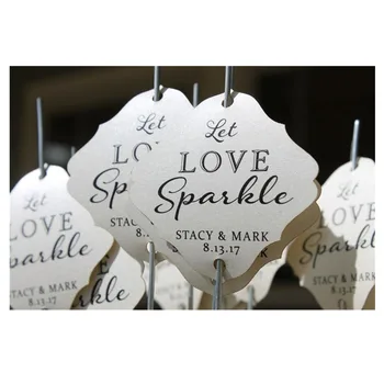 

Let Love Sparkle Unique Sparkler Tags Wedding Sparkler Send Of Wedding Favor Tags Party Sparkler Tags