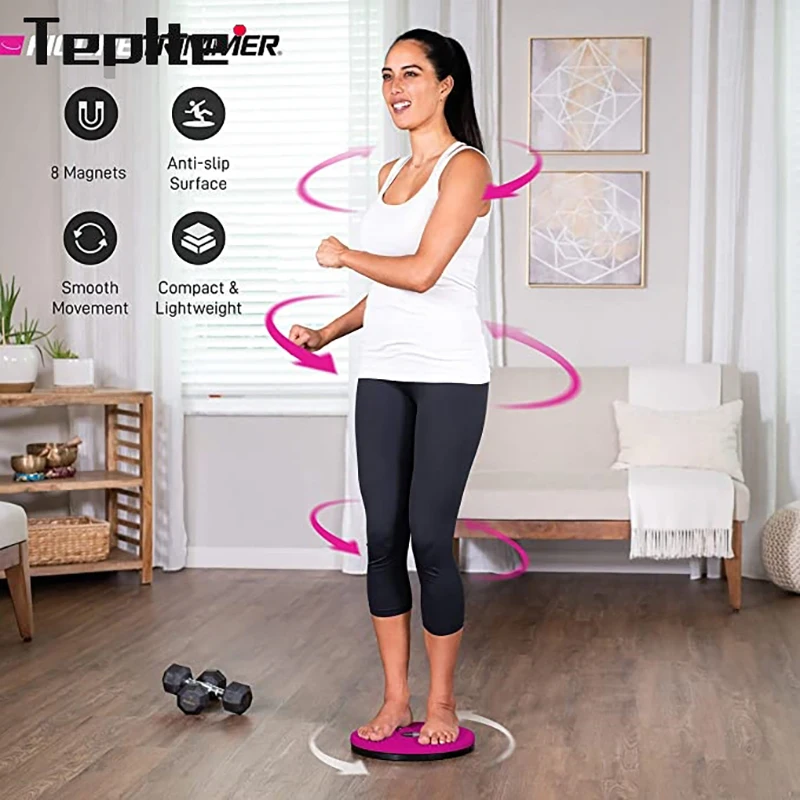 Yoga Sport Fitness Balance Board Wobble Waist Twisting Fitness Body Exercise Rotating Sports Magnetic Massage Plate Twist Boards waist twisting disc,balance board