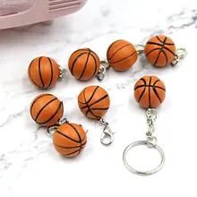 2 см мини-брелок баскетбол ручной работы, Волейбол Баскетбол/Бейсбол/Футбол Регби на молнии сумка Подвеска