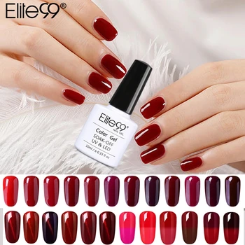 Elite99 Wein Rot Serie UV Gel Nagellack Tränken Weg Von Magnet Katze Auge Nagel Gel Thermische Ändern Gel Polnischen Emaille für Nail art Make-Up