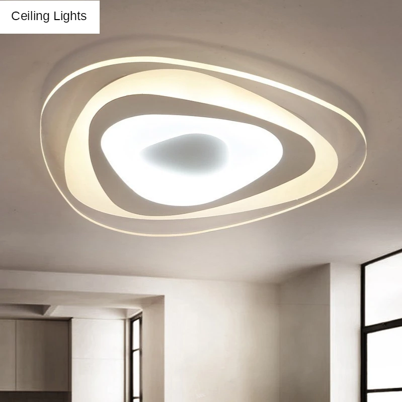 

Ultrathin Triangle Ceiling Lights Lamps for Living Room Bedroom Lustres De Sala Home Dec LED Chandelier Ceiling Nordic Lighting