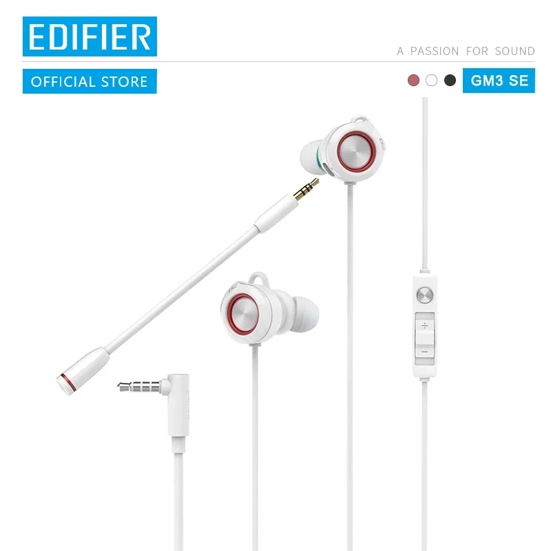 Игровая гарнитура EDIFIER GM3SE с двойным микрофоном наушники двойными движущимися