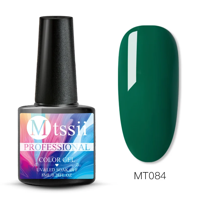 Mtssii 8 мл цветной блеск для ногтей голографический Лак Блеск Розовый цвет серия замочить от Гель-лак для нейл-арта лак для маникюра дизайн - Цвет: AS01501
