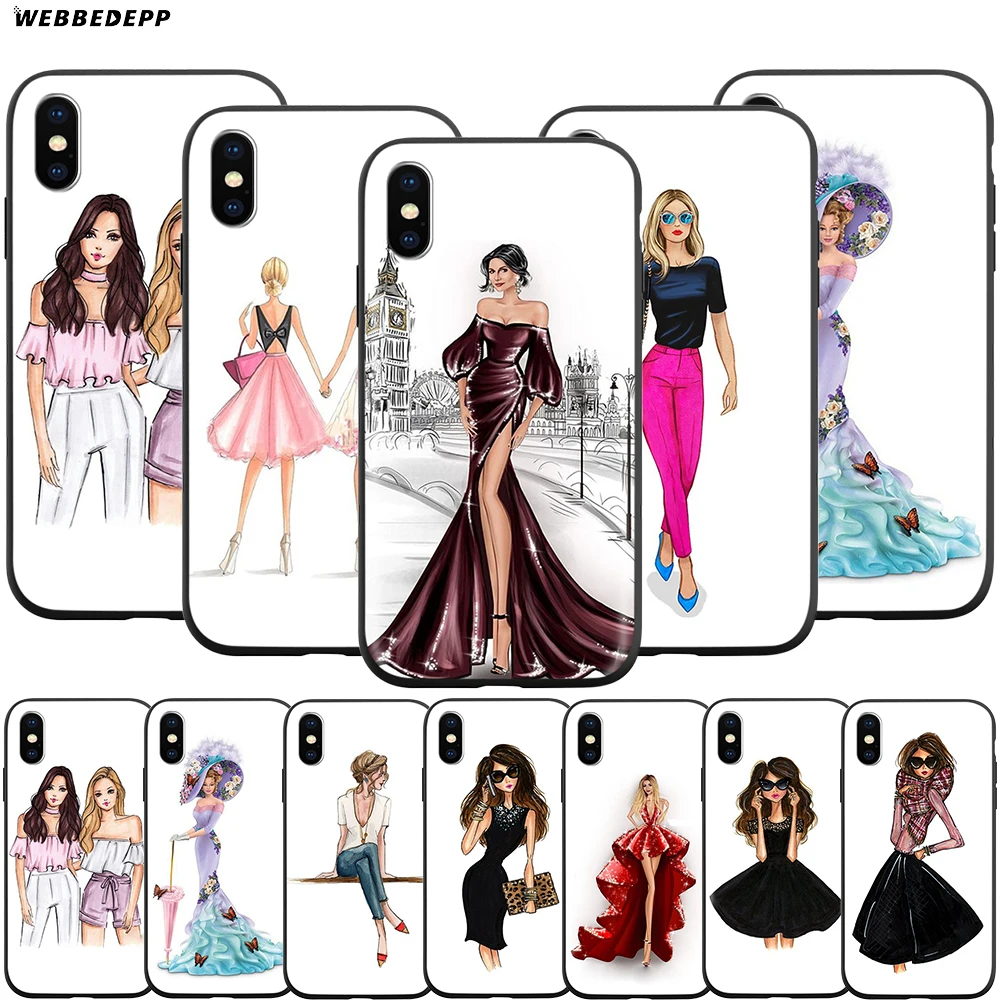 Webbedepp красивый чехол Love Girl для Apple iPhone 12 Mini 11 Pro XS Max XR X 8 7 6 6S Plus 5 5S SE|Бамперы| |