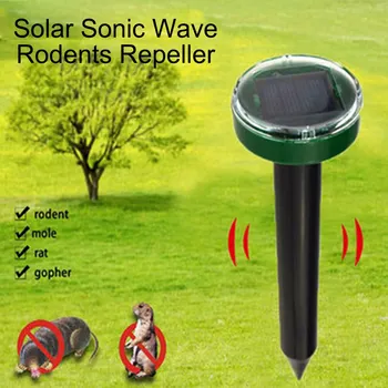 

Solar Ultrasonic Mouse Repeller Ultrasonic Practical Solar Power Snake Mouse Pest Rodent Repeller Garden Yard Tools