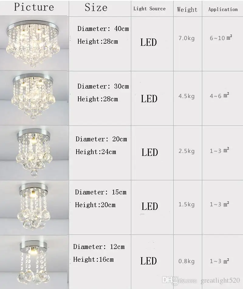 Round K9 Crystal Ceiling Light Droplights Silver Chrome Ceiling Pendant Light Chandelier Fitting Lamp crystal light variety #13