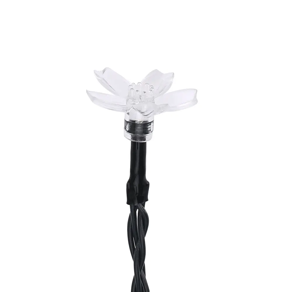 Солнечная энергия Blossom 50LED открытый фестиваль Сад Двор Рождественский Декор Сказочный светильник Сказочный струнный Сказочный светильник прочный
