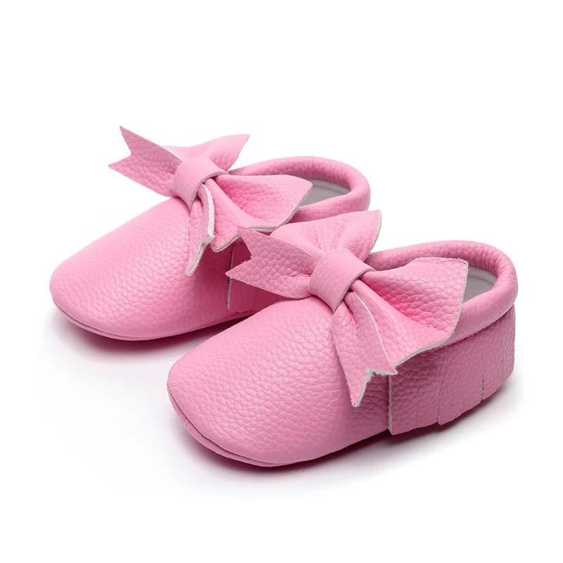 Обувь принцессы для маленьких девочек; Милые однотонные Нескользящие туфли для малышей; От 0 до 2 лет; сезон весна-осень; обувь для малышей - Цвет: B
