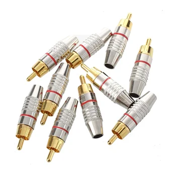 

Adapter o Coaxial Cable Connector RCA Plug seamless 10 pcs