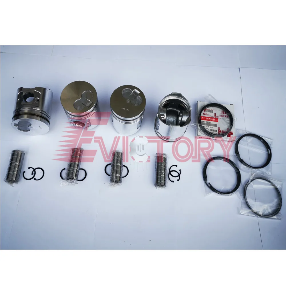 

Для Yanmar 4TNV94 4TNV94L ремонт поршня + комплект кольцевой прокладки