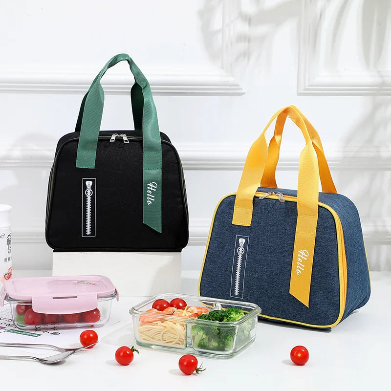 

2024 New Lunch Bag For Teenagers Students Adults Waterproof Portable Thermal Breakfast Box Bento Picnic Travel Insulation Bag