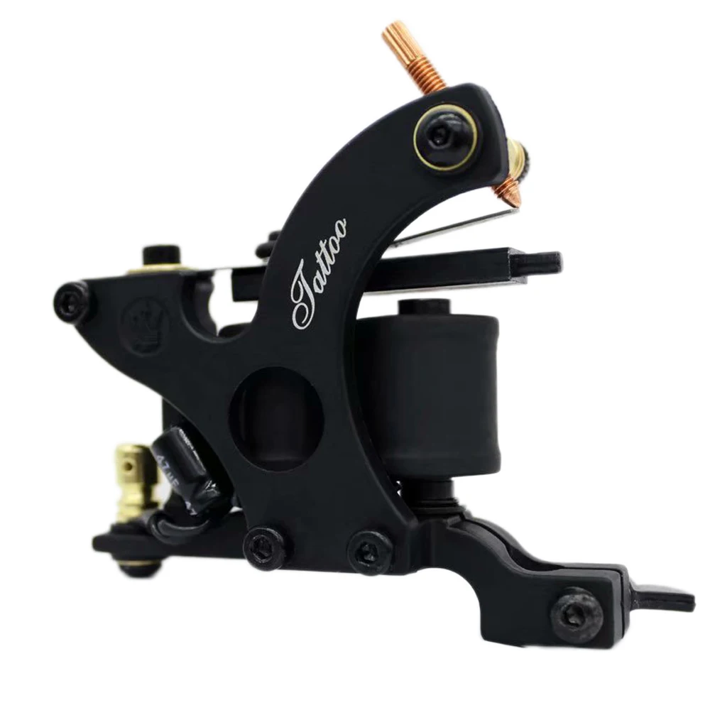 New Cast-iron Dual-coiled Coils Tattoo Machine 10 Warp Handmade Guns For Liner Shader Free Shipping TM-7508 | Красота и здоровье