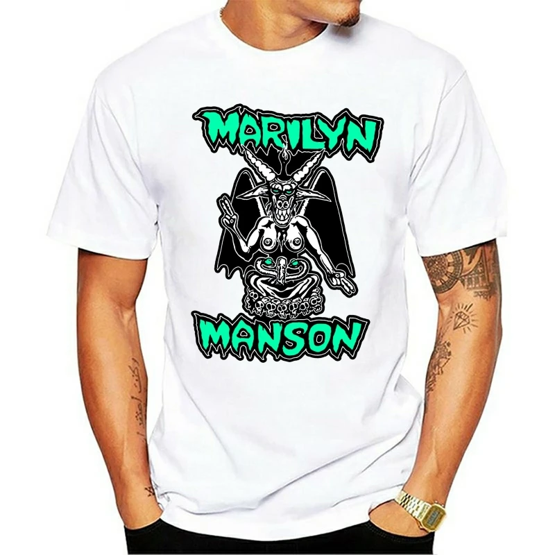 1994 Marilyn Manson I Am The God Of Vintage.usa Size Summer Personality Men 2021 Fashion Cotton T-shirt