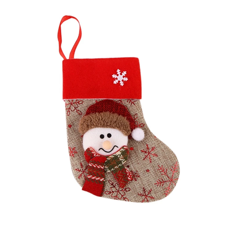 Рождественские чулки для подарков, сумка для носков, Санта Клаус, сумка для конфет, Рождественский Декор, рождественские чулки, вечерние праздничные принадлежности
